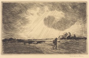 Thunder Storm (Ukkosmyrsky) tekijältä Théophile Alexandre Steinlen