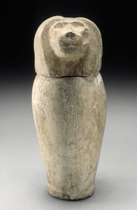 Canopic Jar Cynocephalous Head (kalkkikivi) tekijältä Third Intermediate Period Egyptian
