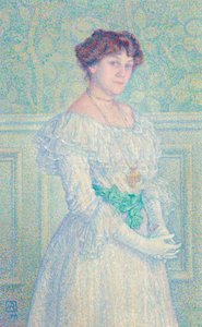 Laure Flén muotokuva, 1898. tekijältä Théo van Rysselberghe