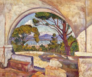 Saint Tropez, Näkymä Pyhälle Kappelille, n. 1920