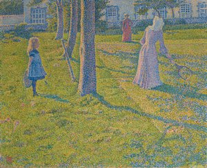 Tennispeli, 1889. tekijältä Théo van Rysselberghe