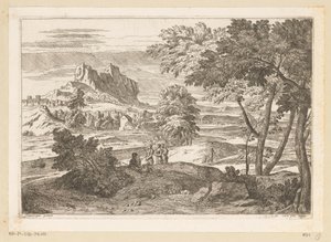 Arkadian maisema hahmoineen ja kaneina Suite de Paysages (sarjan nimi)