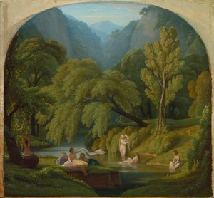The Bathers, matkamuisto Anio-joen rannoilta Tivolissa
