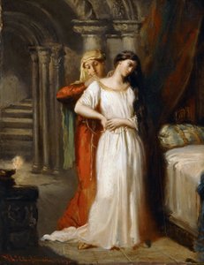 Desdemona vetäytyy sänkyynsä, 1849. tekijältä Théodore Chassériau