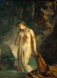 Susanna kylpylässään tekijältä Théodore Chassériau