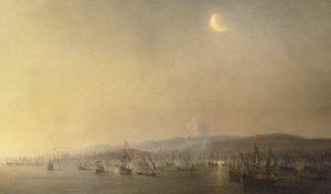 Meritaistelu Cartagenassa 3. syyskuuta 1643, Théodore Gudin vuonna 1844.