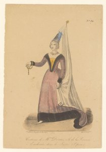 Julie Dorus-Gras roolissa van prinsessa Eudoxie oopperassa La Juive Rouva Doruksen puku, prinsessa Eudoxien rooli La Juivessa (Opera) (nimi esineessä) Näyttelijät, näyttelijät Operazangers in hun rolissa (sarjan nimi) tekijältä Théodore Lejeune