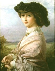 Nainen maisemassa