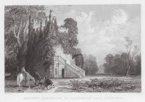 Muinainen linnoitus Doddington Parkissa, Cheshire (kaiverrus) (kaiverrus)