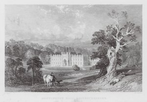 Donnington Hall, Leicestershire (kaiverrus) tekijältä Thomas (after) Allom
