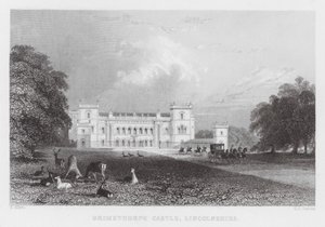 Grimsthorpen linna, Lincolnshire (kaiverrus) tekijältä Thomas (after) Allom