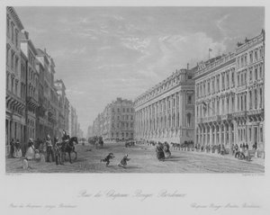 Rue du Chapeau Rouge, Bordeaux (ukit)finn tekijältä Thomas (after) Allom