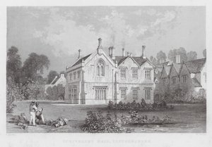 Scrivelsby Hall, Lincolnshire (kaiverrus) tekijältä Thomas (after) Allom