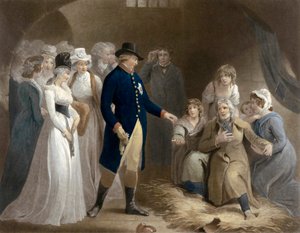 George III vierailee Dorchesterin vankilassa. Kuninkaallinen hyöty.