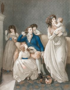 1700-luvun lopun 1800-luvun alussa hyvin toimeentuleva perhekohtaus.