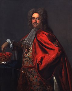 John Anstis, sukkanauhakuningas, asekuningas. tekijältä Thomas (circle of) Hudson