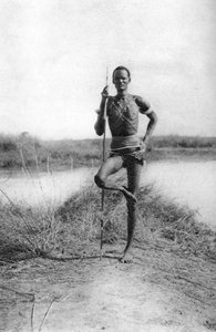 Tyypillinen Dinka-asenne, Terrakekka to Aweil, Sudan, 1925 1927
