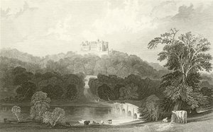 Belvoirin linna, Leicestershire tekijältä Thomas Allom