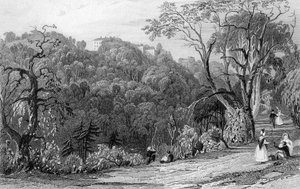 Castle Eden Hall, Durham, 1833 tekijältä Thomas Allom