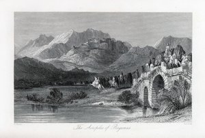 Pergamon akropolis, 1882 tekijältä Thomas Allom