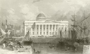 Uusi tullitalo, Liverpool tekijältä Thomas Allom