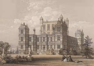 Wollaton Hall, Nottinghamshire tekijältä Thomas Allom