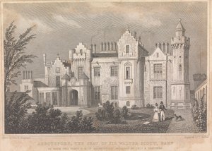 Abbotsford, Sir Walter Scott Bartin istuin; sivu - (Yksi osa) tekijältä Thomas Barber