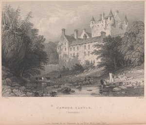 Cawdor Castle, Narnshire (julkaisija G. Virtue); sivu 59 (Nide 1)