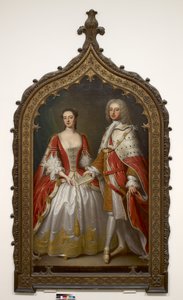 Thomas Fermor, 1. Pomfretin jaarli ja Henrietta Louisa, Pomfretin kreivitär, noin 1750.
