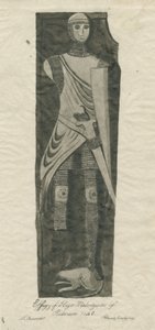 Mavesyn Ridware – Hugo Mavesynin hauta: seepian ja musteen jäljitys, nd [?1700-luvun loppu] tekijältä Thomas Barrett