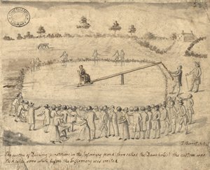 Ankkaprostituoidut, Manchester, 1819 (kynä ja muste ja pesu paperille)