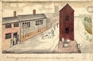 House of Correction, Manchester, 1819 (kynä ja muste ja wc paperilla)