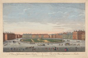 Näkymä Grosvenor Squarelle, Lontooseen tekijältä Thomas Bowles