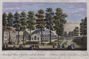 Ranelaghin talo ja puutarha Rotundan kanssa, Lontoo, 1745