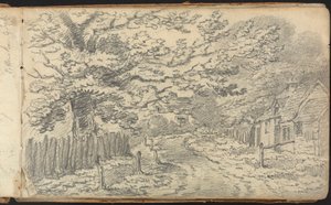 Album of Landscape and Figure Studies: Rural Road lähellä Potten Endiä tekijältä Thomas Bradshaw