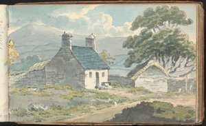 Maisema- ja hahmotutkimusalbumi: Two Stone Cottages