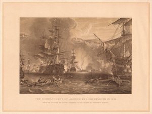 Lord Exmouthin Algerian pommittaminen vuonna 1816, 1878.