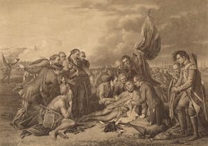 Kenraali Wolfen kuolema Abrahamin kukkuloilla, Quebecissä, 13. syyskuuta 1759, 1886