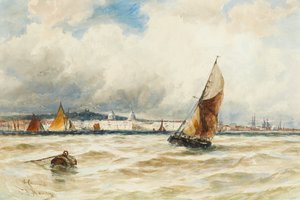 Greenwich Hospital ja Naval College Thamesista (wc paperilla)