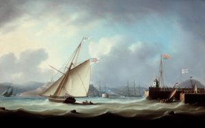 George IV:n saapuminen. Leithin satamassa tekijältä Thomas Buttersworth