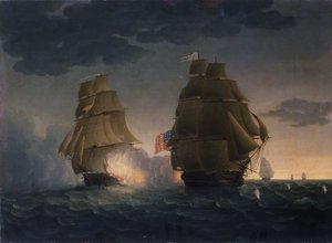Pakene H.M.S. Belvidera Yhdysvaltain fregattipresidentistä, 1815