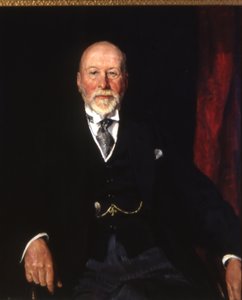 Sir William Nicholsonin muotokuva, n. 1935-1936 (öljy kankaalle) tekijältä Thomas Cantrell Dugdale