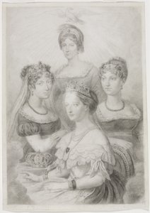 Bonaparte Naiset (musta liitu ) tekijältä Thomas Casimir Regnault