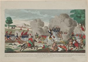Friedlandin taistelu. Venäjän Leib-kaartin syytös 14.6.1807, 1808 tekijältä Thomas Charles Naudet