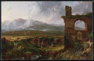 Näkymä Tivolin läheltä (aamu) tekijältä Thomas Cole