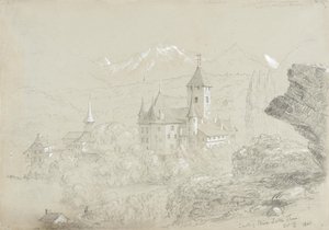 Spiezin linna Thunjärvellä tekijältä Thomas Cole