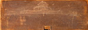 Sketch for Ohio State Capitol Design, c. 1838. tekijältä Thomas Cole