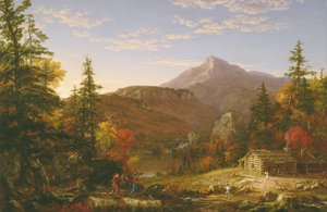 Metsästäjän paluu tekijältä Thomas Cole