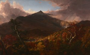 Näkymä Schroon Mountainille, Essex County, New York, myrskyn jälkeen tekijältä Thomas Cole