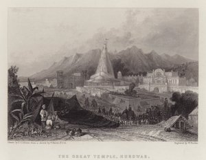 Suuri temppeli, Hurdwar (väri litho)